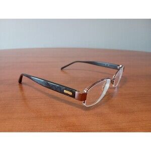 Coach Eyeglasses FRAME ONLY SUZANNA 246 TAN 52-17-135 Brown Metal Half Rim